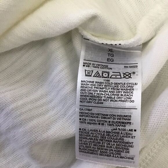 2/40$ NWT Boxy OldNavy cotton muscle tee t-shirt sleeveless cotton white pink XL - Picture 4 of 9